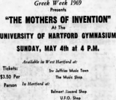 04/05/1969Physical Education Center @ University of Hartford, West Hartford, CT
